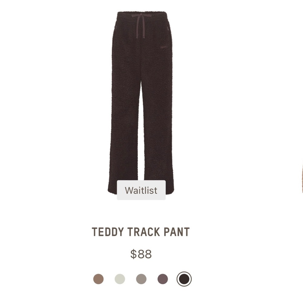 Skims NWT Teddy Track Pants